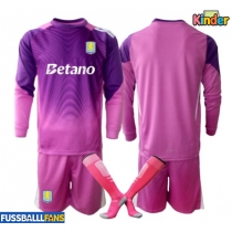 Aston Villa Torwart 3rd trikot Kinder 2025-26 Langarm (+ Kurze Hosen)